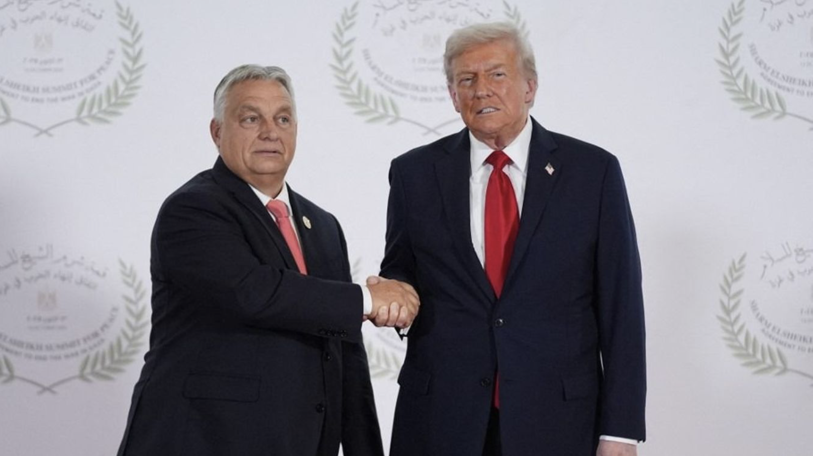 Donald Trump az egyiptomi béketárgyaláson: Orbán Viktor remek vezető