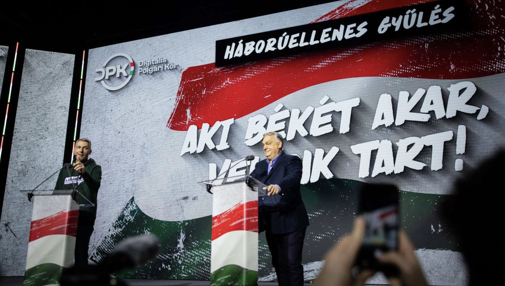 Orbán Viktor Szegeden: Ha nincs Fidesz, van háború